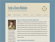 Tablet Screenshot of crockettfamilymediation.com